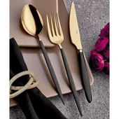 Комплект прибори 18 части Злато и черно Istanbul HIRA - Thumbnail 3