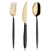 Комплект прибори 18 части Злато и черно Istanbul HIRA - Thumbnail 2