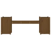 Пейка със саксии меденокафява 180x36x63 см борово дърво масив - VL825166 - Thumbnail 4