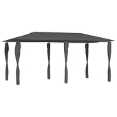 Шатра с покривала на стълбовете 2,98x5,3x2,59м антрацит 160г/м² - Thumbnail 1