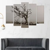 Сухо дърво на плажа - картина пано за стена - Thumbnail 3