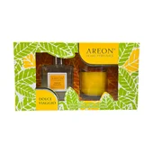 Комплект ароматизатор с пръчици 150 мл + свещ Сладко пътешествие AREON - Thumbnail 2