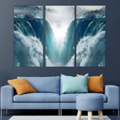 Пейзаж водопади  - картина пано за стена - Thumbnail 2
