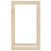 Поставка за дърва за огрев 60x25x100 см масивно дърво бор - Thumbnail 5