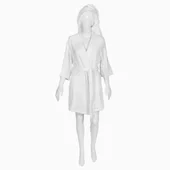 Сет Релакс кимоно и хавлиена кърпа L бял BULGARIA TEX - Thumbnail 2