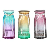 Стъклена ваза с панделка 23 см Mini FLOWERPLUS - Thumbnail 1