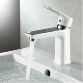 Стоящ смесител за кухненски умивалник Хана бял/хром INTER CERAMIC - Thumbnail 1