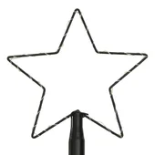 Светеща коледна елха закрито/открито 1300 LED студено бяла 8 м - Thumbnail 5