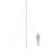 Светеща коледна елха закрито/открито 1300 LED студено бяла 8 м - Thumbnail 7