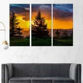 Залез над планината - картина пано за стена - Thumbnail 2