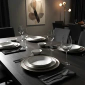 Порцеланов сервиз за хранене 24 части Кафяви пръски TOPRAKSAN - Thumbnail 6