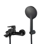 Смесител за вана/душ Life Black черен CASCADA - Thumbnail 1