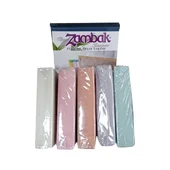 Чаршаф с ластик 100x200 см + калъфкa Square Cream ZAMBAK - Thumbnail 2