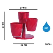 Декоративни саксии на стойка 3 л DNC1 SERINOVA - Thumbnail 4