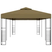 Градинска шатра, 6x3x2,7 м, таупе, 180 г/м² - Thumbnail 3