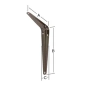 Конзола рафтоносач 300x350x44 мм кафява VORMANN - Thumbnail 2