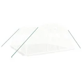 Оранжерия със стоманена рамка бяла 16 м² 4x4x2 м - Thumbnail 2