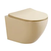 Стенна тоалетна чиния Ваяна 49х36.5х37см бежов мат INTER CERAMIC - Thumbnail 1