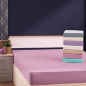 Чаршаф с ластик 160x200 см + две калъфки Square Cream ZAMBAK - Thumbnail 1