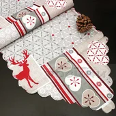 Коледен тишлайфер Еленчета 35х180 см - Thumbnail 1