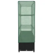 Повдигната леха с покривало, 160x40x138 см - Черен сандък - Thumbnail 5