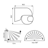 Сензор за движение 800W 230V VIVALUX - Thumbnail 2