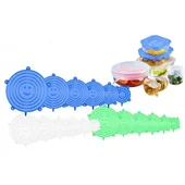 Силиконови капаци за съдове к-кт от 6 бр. - Thumbnail 1