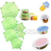 Силиконови капаци за съдове к-кт от 6 бр. - Thumbnail 2