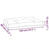 Възглавница за палет 120x80x12 см антрацит - Thumbnail 9