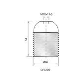 Фасунга бакелитова черна-E27 - VIVALUX - Thumbnail 2