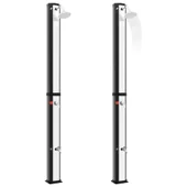 Градински соларен душ 217 см с душ слушалка и кранче, 35 л - Thumbnail 3