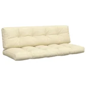 Палетни възглавници, 2 бр, кремави, текстил - Thumbnail 2