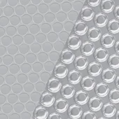 Покривало за басейн, сребристо, 450x220 см, PE - Thumbnail 4