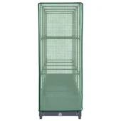 Повдигната леха с покривало, 160x40x123 см - синьо сив сандък - Thumbnail 5