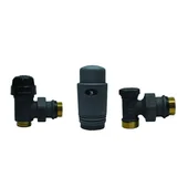 Радиаторен ъглов сет Cayman-5 Black THS THERMOSTYLE - Thumbnail 1