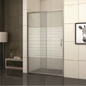 Регулируем стъклен параван за баня Рис 100х120х190см INTER CERAMIC - Thumbnail 1