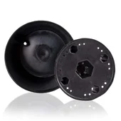 Саксия с дренаж 14x12.5x9 см 1.9 л черна SERINOVA - Thumbnail 2