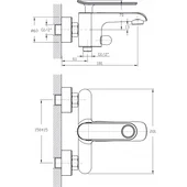 Смесител Калия ICF 611701W INTER CERAMIC - Thumbnail 2
