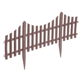 Декоративна ограда Усмивка 60x21.5 см кафява 4 бр. PALISAD - Thumbnail 3