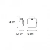 Поставка за тоалетна хартия с капак Quattro KAPITAN - Thumbnail 2