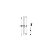 Душ комплект тръбно окачване с ръчен душ и шлаух Esmai ROCA - Thumbnail 2