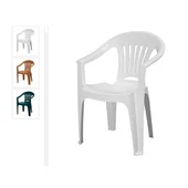 Градински пластмасов стол ZAFFIRO METE PLASTIK - Thumbnail 1