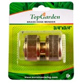 Месингов съединител за маркуч 3/4'' x 3/4'' Тоp Garden - Thumbnail 2