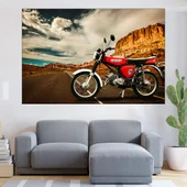 Мотор Simson на пътя - картина пано за стена - Thumbnail 1