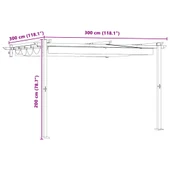 Шатра Крем 300 x 300 x 200 cm Полиестер - Thumbnail 11