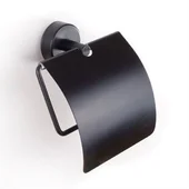 Поставка за тоалетна хартия с капак Moderno черен мат KAPITAN - Thumbnail 1