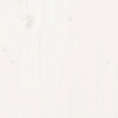 Градинска пейка, бяла, 80x38x45 см, борово дърво масив - VL825087 - Thumbnail 7
