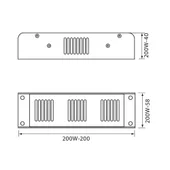 LED захранване SMPD LED DRIVER 200W VIVALUX - Thumbnail 2