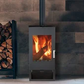 Камина на дърва, черна, Ina VERSO - Thumbnail 2