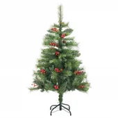 Коледна елха с шишарки и горски плодове 150 см - Thumbnail 2